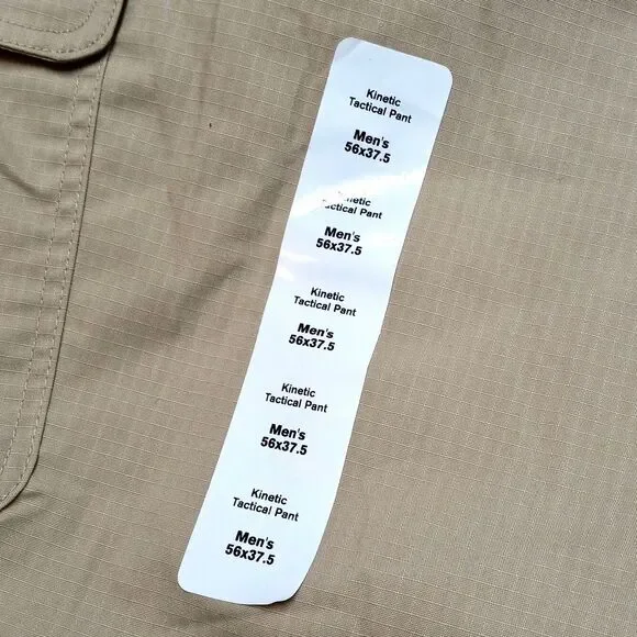 NWT Propper Men's Kinetic Tan Khaki Tactical Cargo Pants - Size 56x37 (Unhemmed)